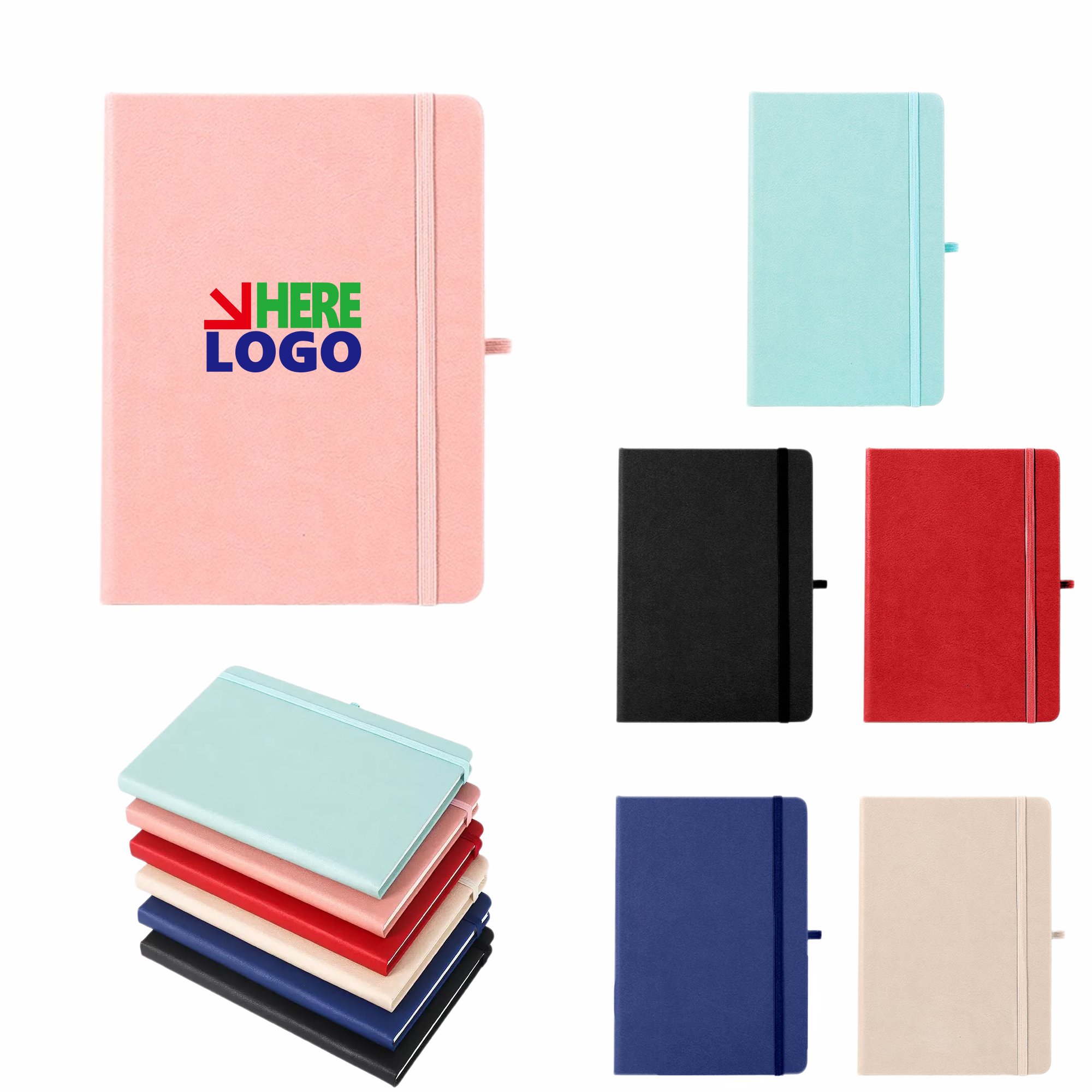 A5 Soft Journal Hardcover Notebook With Elastic Strap 2