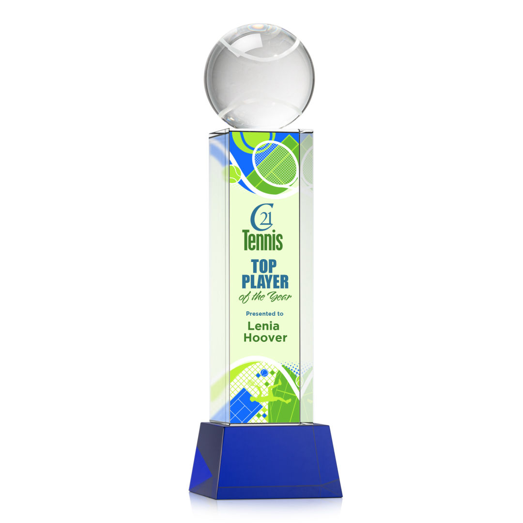 Tennis Ball VividPrint™ Award on Belcroft - Blue 5