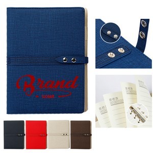 A5 PU Leather Striped Notebook 7
