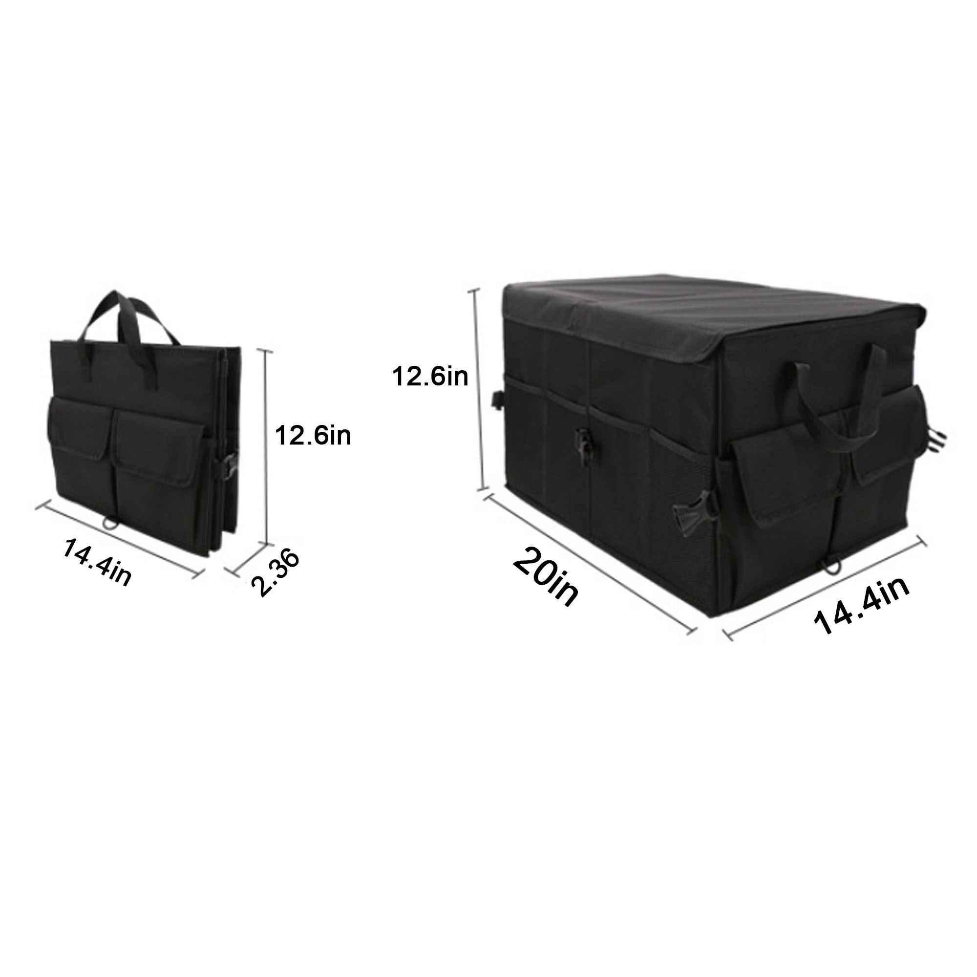 Foldable Trunk Organizer with Convenient Strap Handle 1