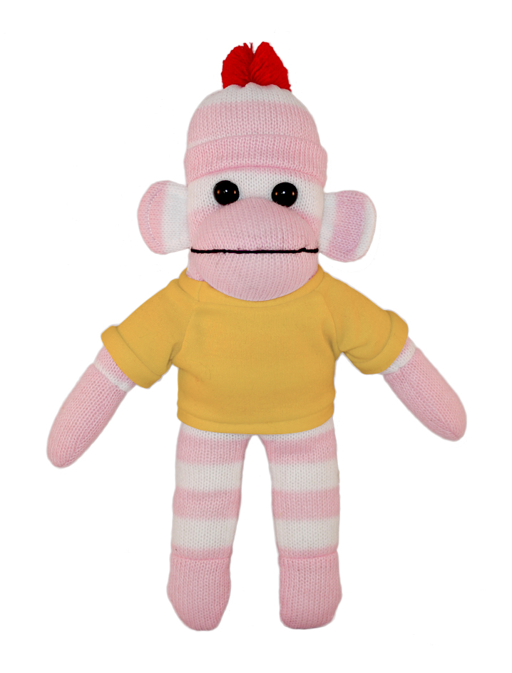 Pink Sock Monkey with Tee 19