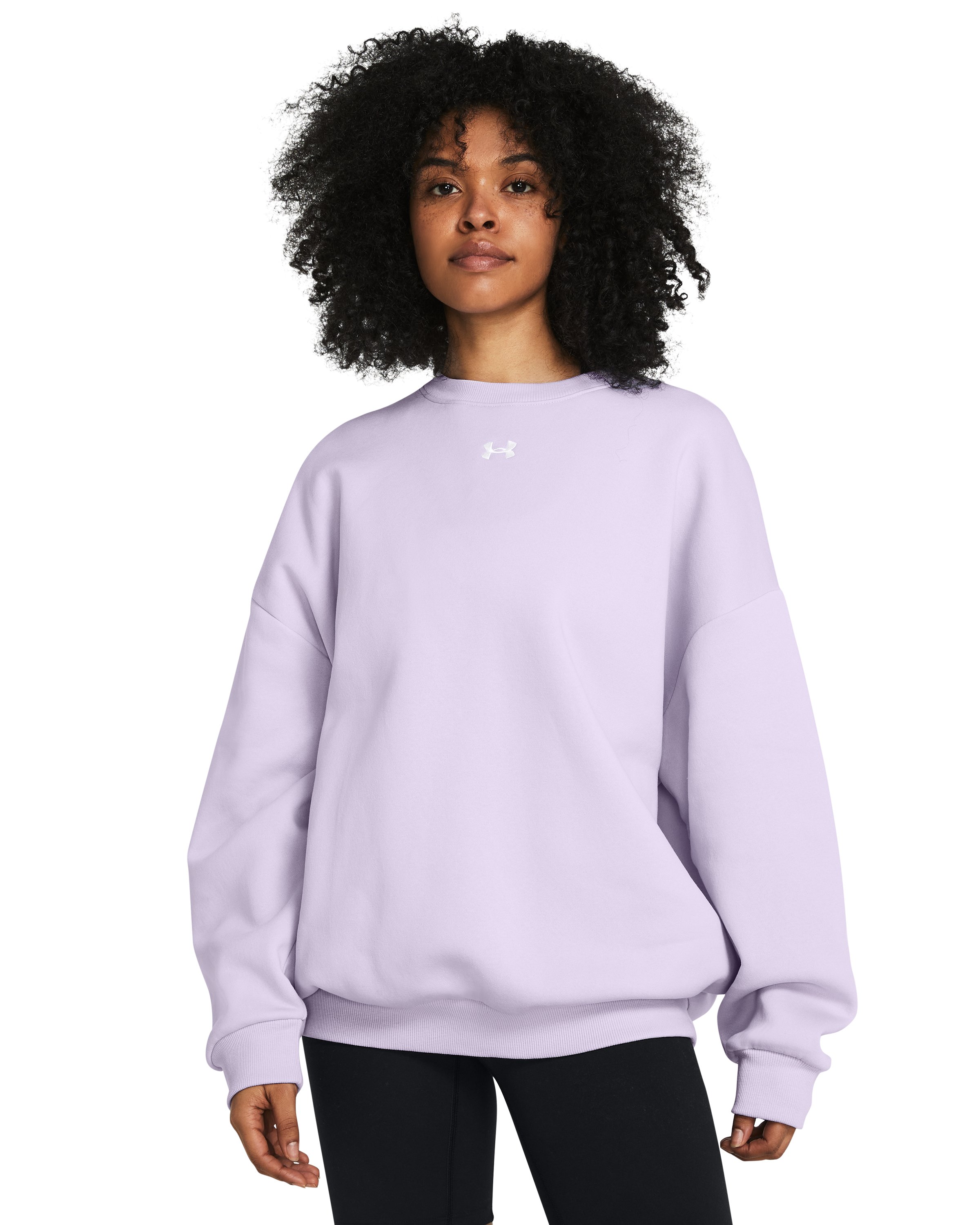 UA Rival Fleece Women's Oversized Crew 9