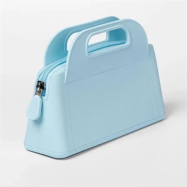 Compact Silicone Makeup Bag with Handle 5