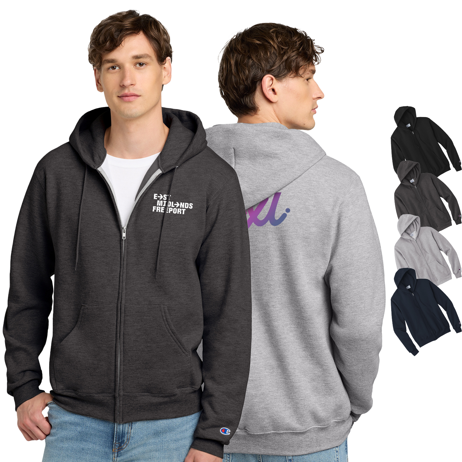 Champion® Powerblend® Full-Zip Hoodie 2