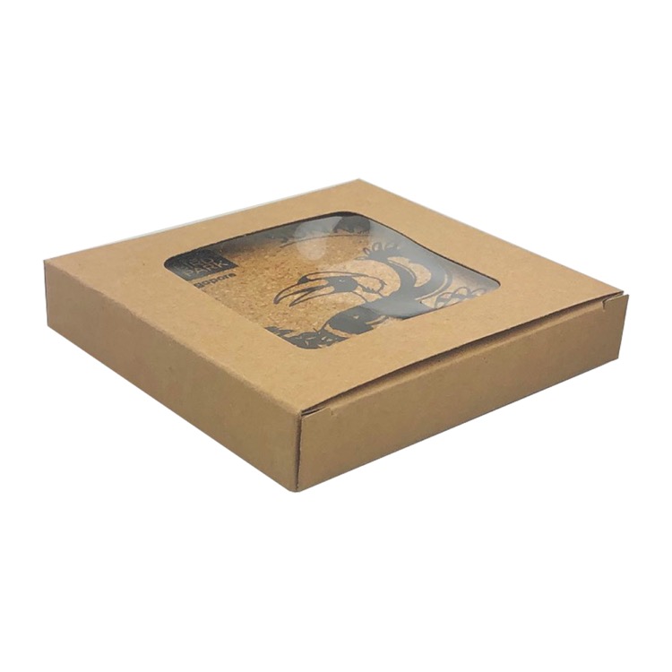 Vineyards Cork Coaster Square Set of 4 4