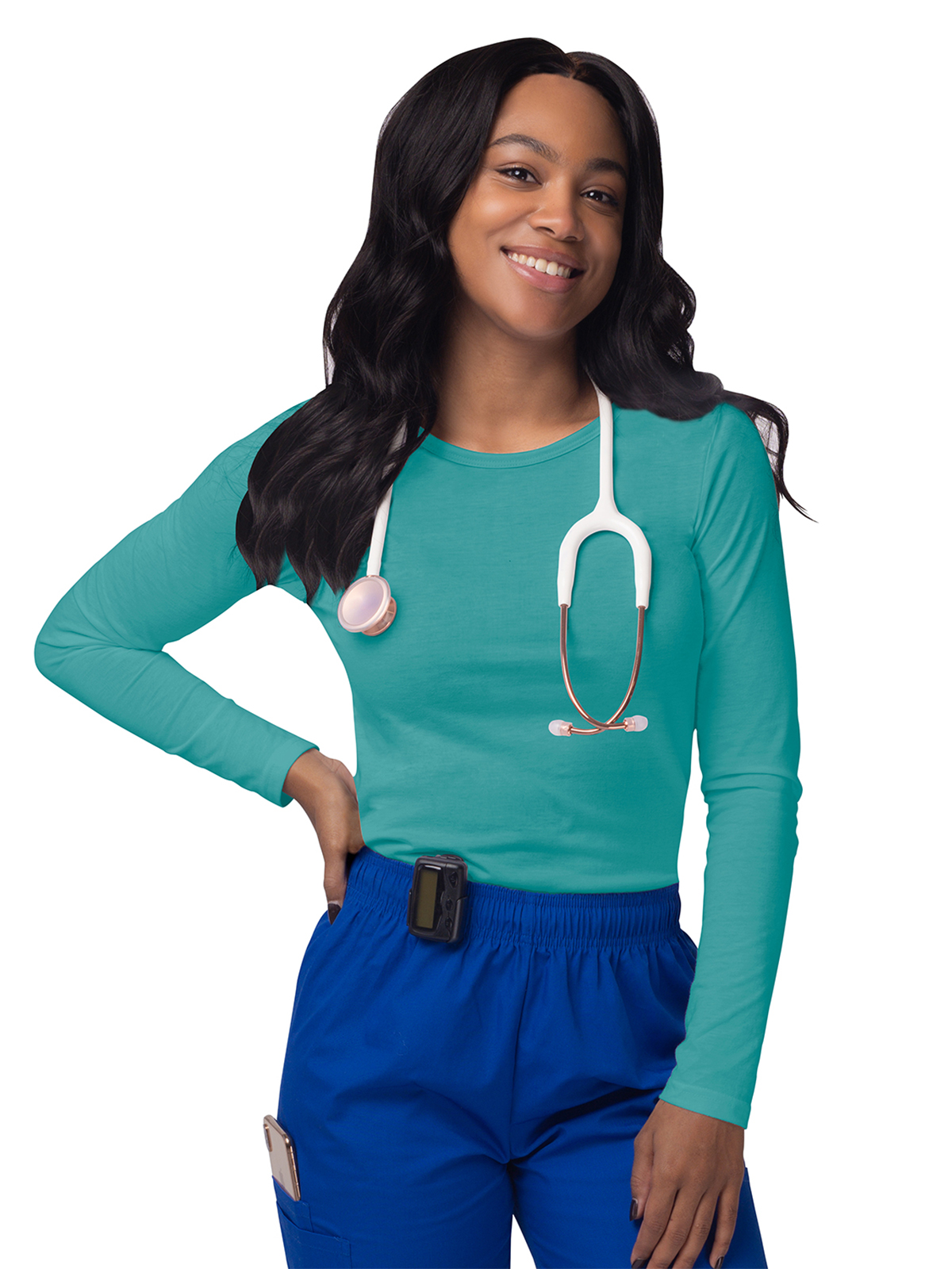 Adar - Sivvan - Women's Long Sleeve Underscrub Tee 83