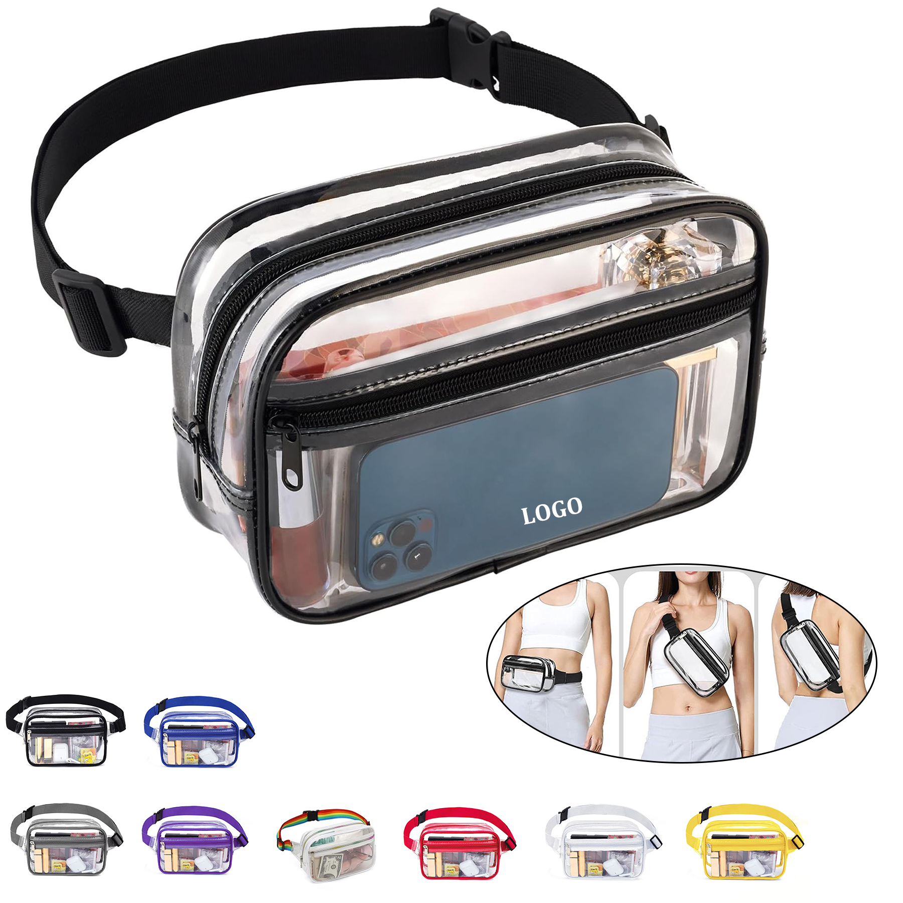 Lightweight Clear Fanny Pack 4