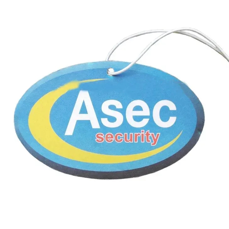 Oval Shape Paper Air Freshener 2