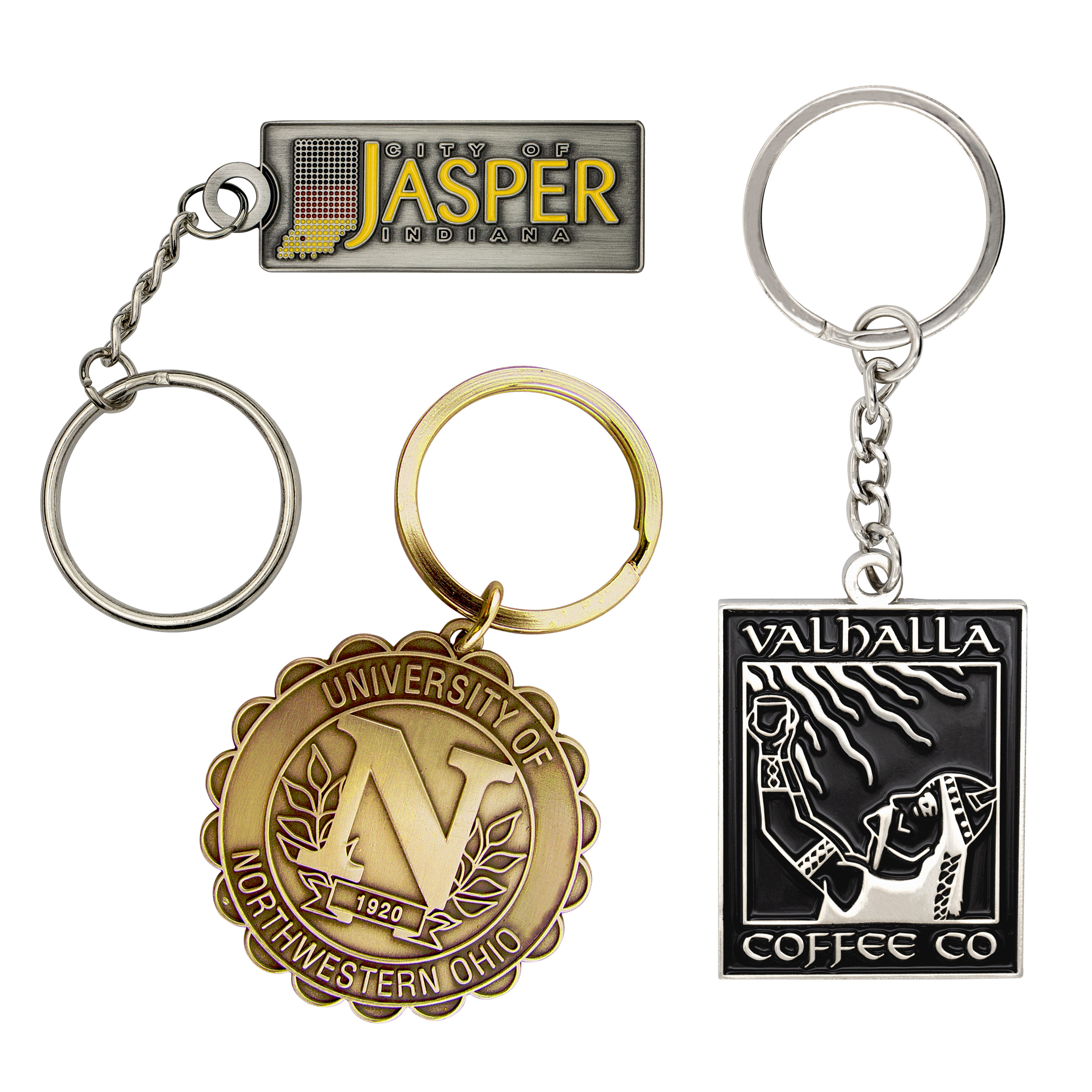 Custom Keytag Die Struck Brass (1-1/4")