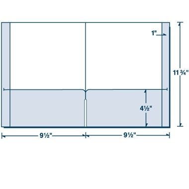 Reinforced Edge Continuous Pocket Folder (9-1/2" x 11-3/4") 1