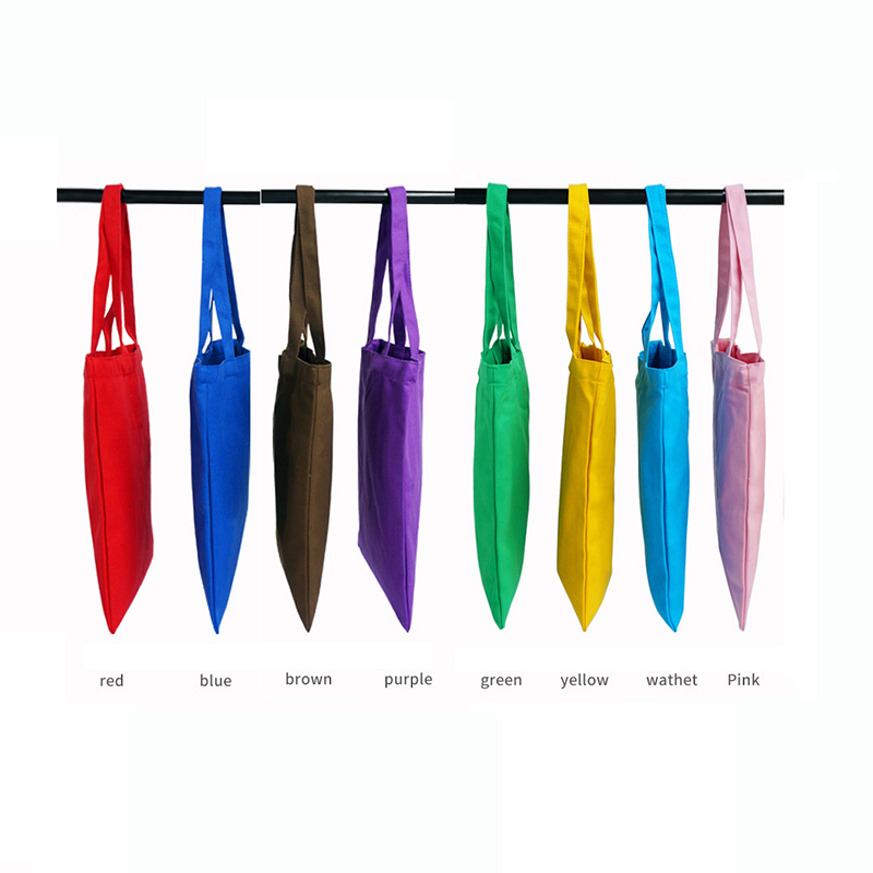 12oz Cotton Canvas Tote Bag Reusable Grocery Shopping Bags 4