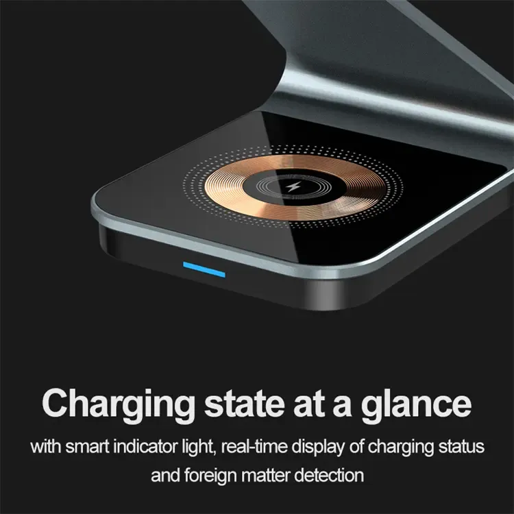 3 in 1 Wireless Charger Stand Aluminum Alloy 1