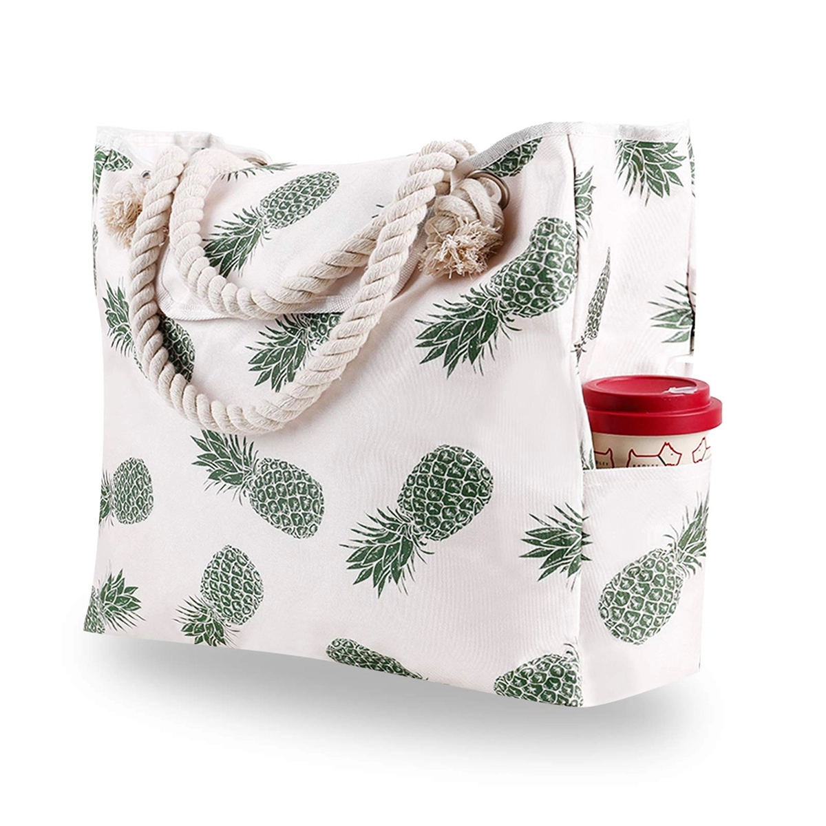 Large Beach Canvas Tote Bag, custom tote bag with logo imprint 8