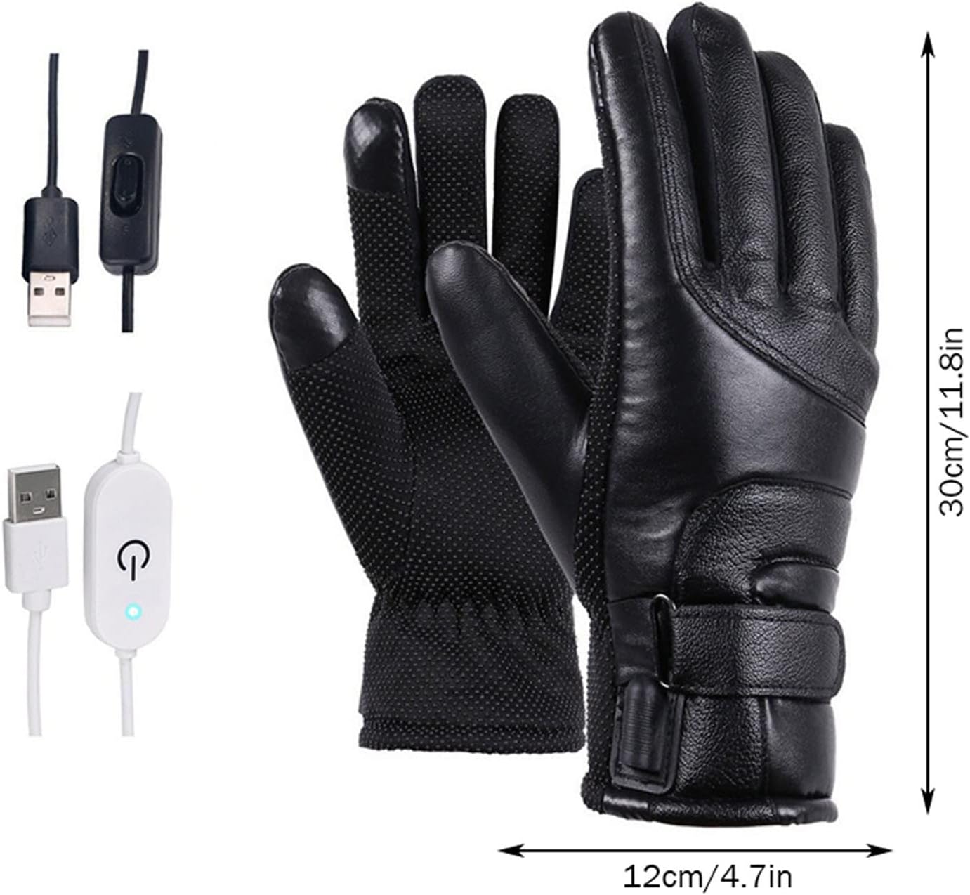 Thermal Head Electric Heat Temperature Control Winter Gloves 1