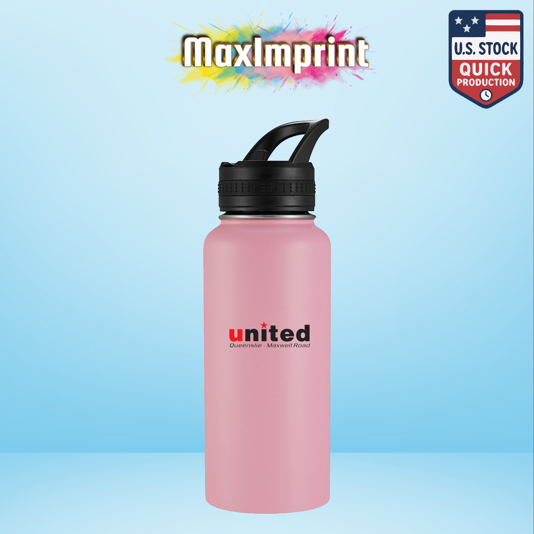 MaxImprint 32oz Stainless Steel Water Bottle 9