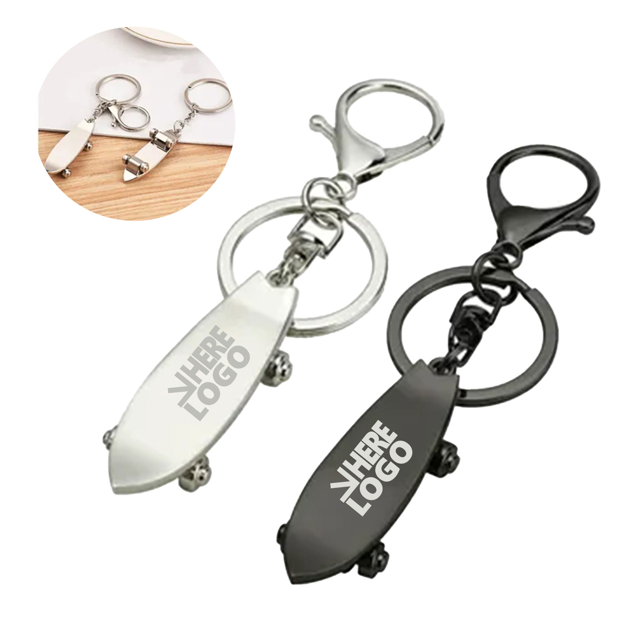 MOQ 20 Skateboard Keychain Fingertip Scooter 1