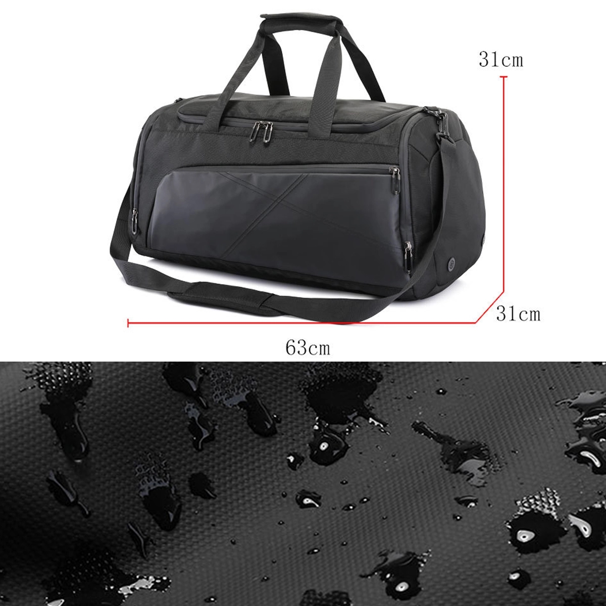 Duffle Bag With Usb Port 1