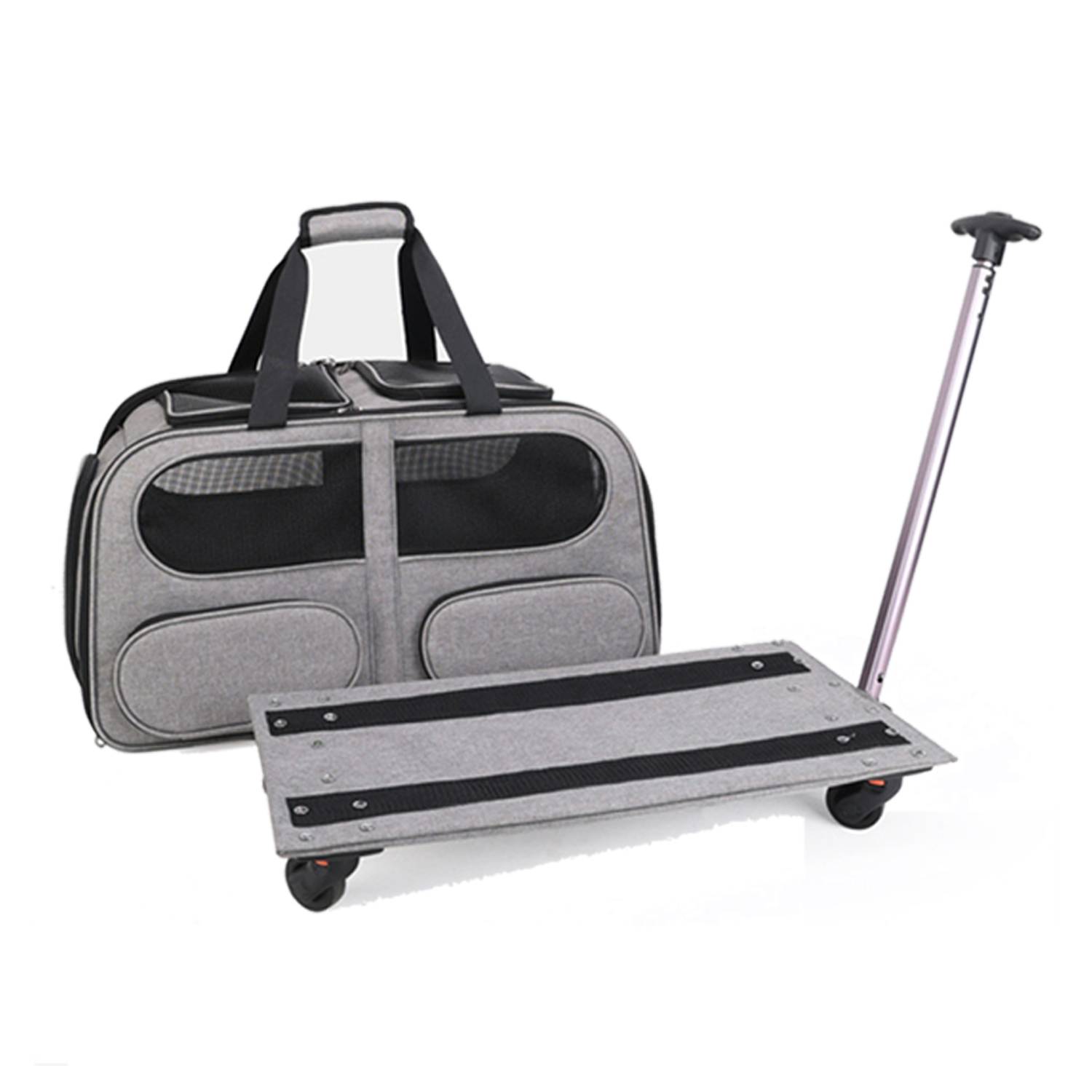 Oxford Pet Trolley Case Mesh Bag 2