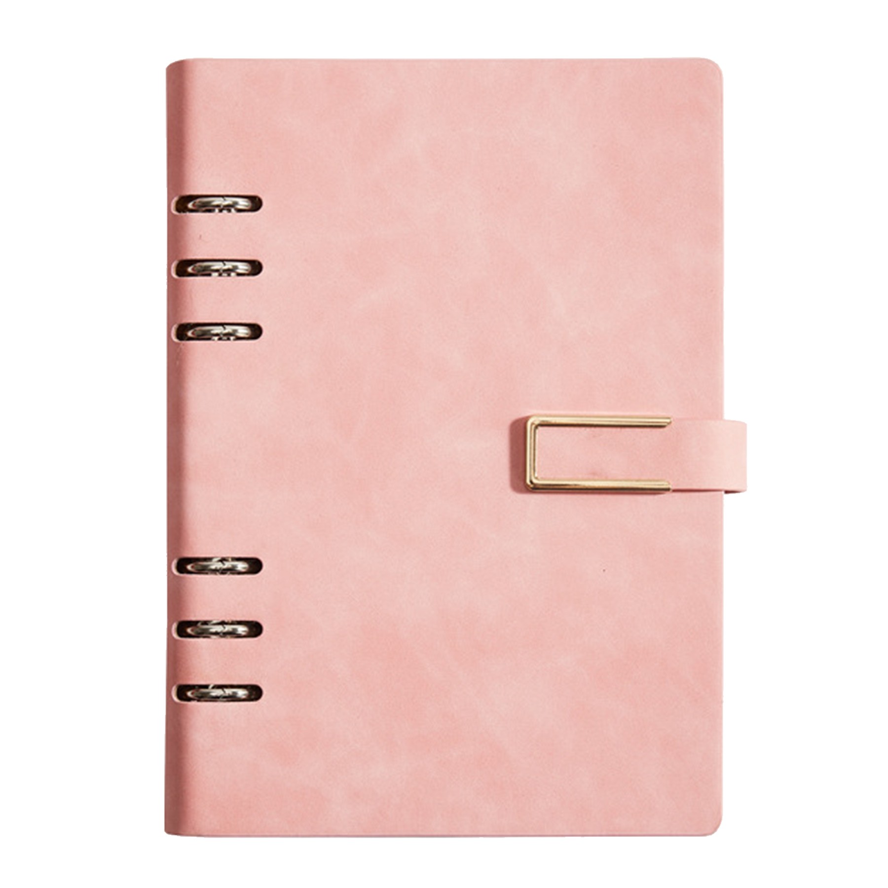Refillable 6-Rings Hardcover Notebook W/ Magnetic U-Closure 4