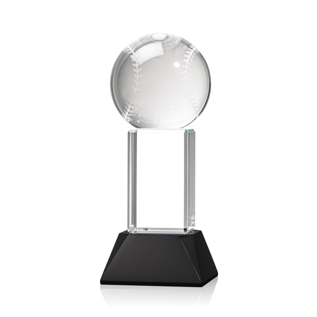 Baseball Award on Stowe Base - Black 7