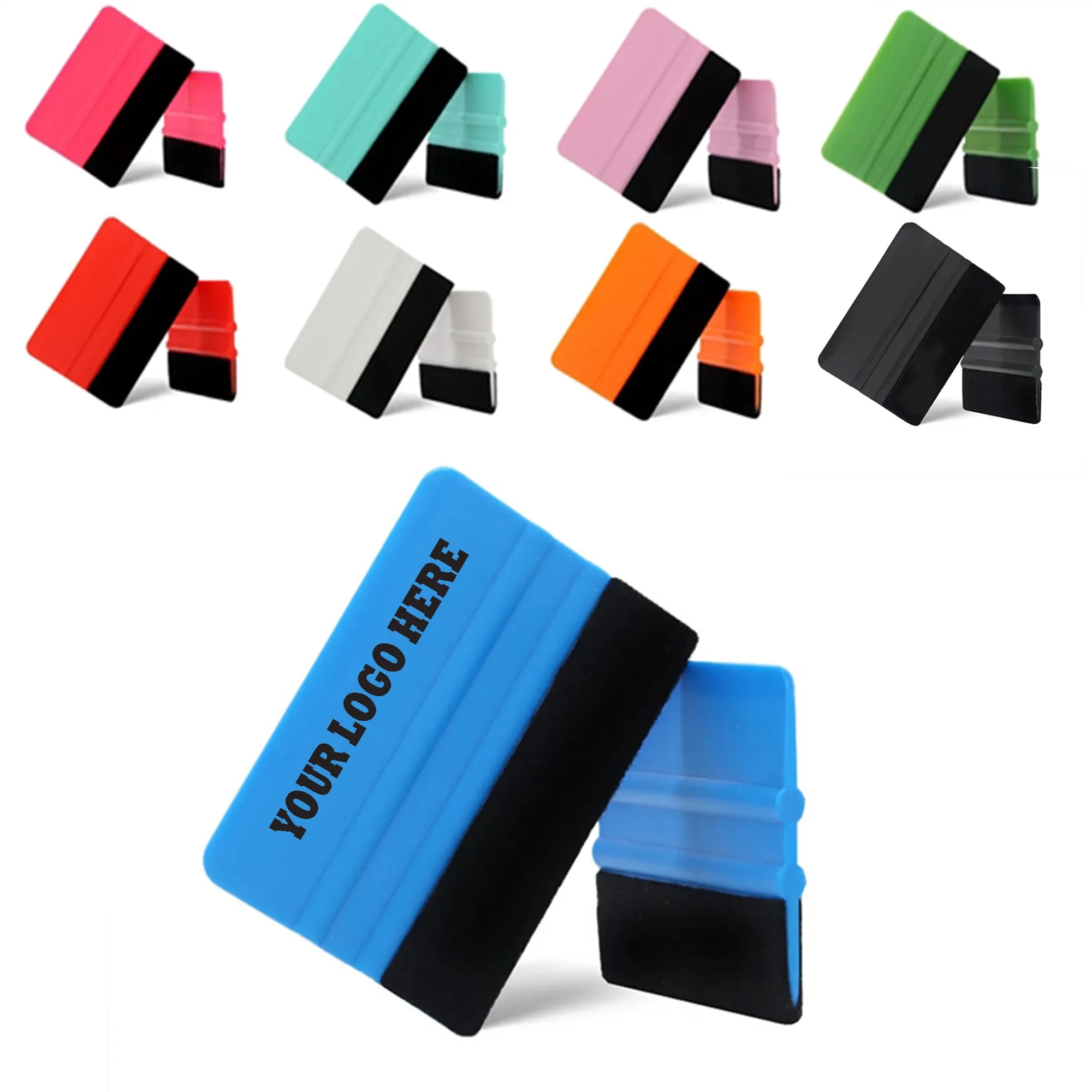 Plastic Felt Edge  Squeegee 2