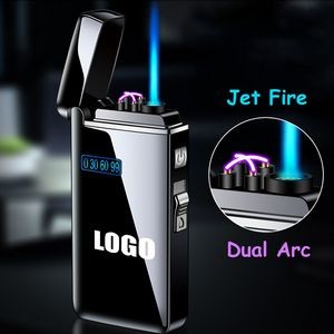 Rectangle Dual Usage Electric Arc And Jet Fire Lighter With USB Charging 13
