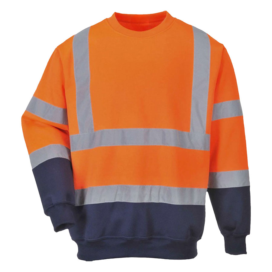 VISIPRO Reflective Colorblock Safety Sweatshirt - 280G