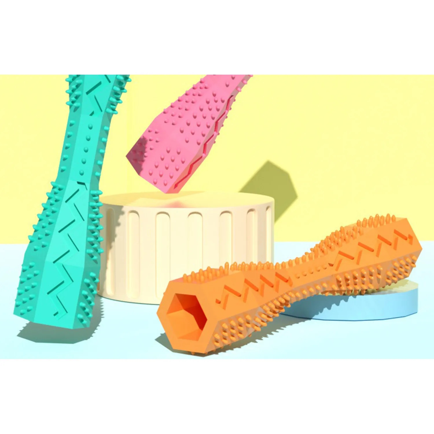 New Pet Tooth Grinding Toy Tpr Dog Chewing Stick 6