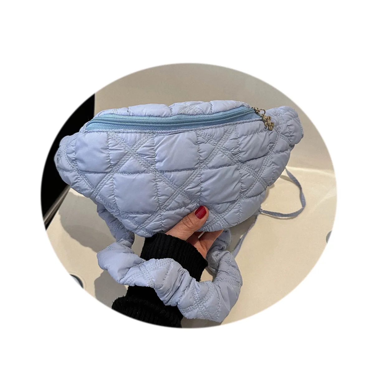 Puffy Quilted Crossbody Fanny Bag 6