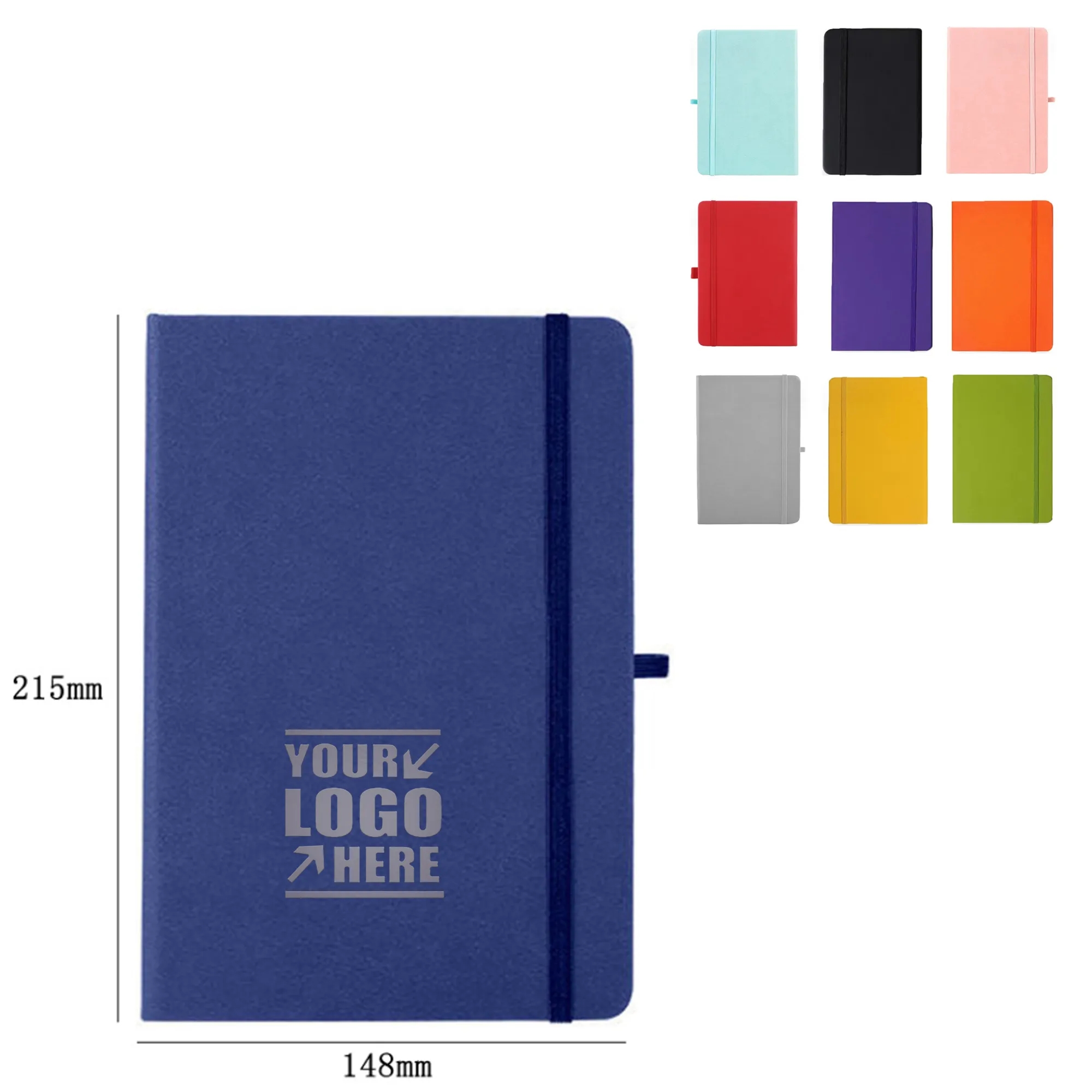 A5 Soft Journal Hardcover Notebook with Elastic Strap 2