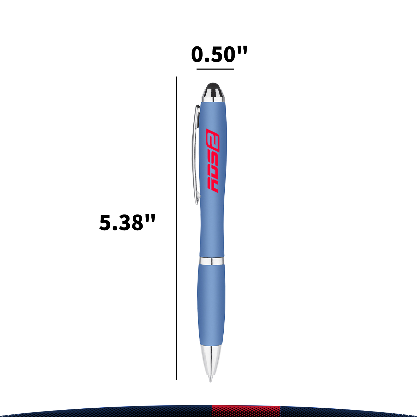Auguste Metallic Curvaceous Ballpoint Stylus Pen 18