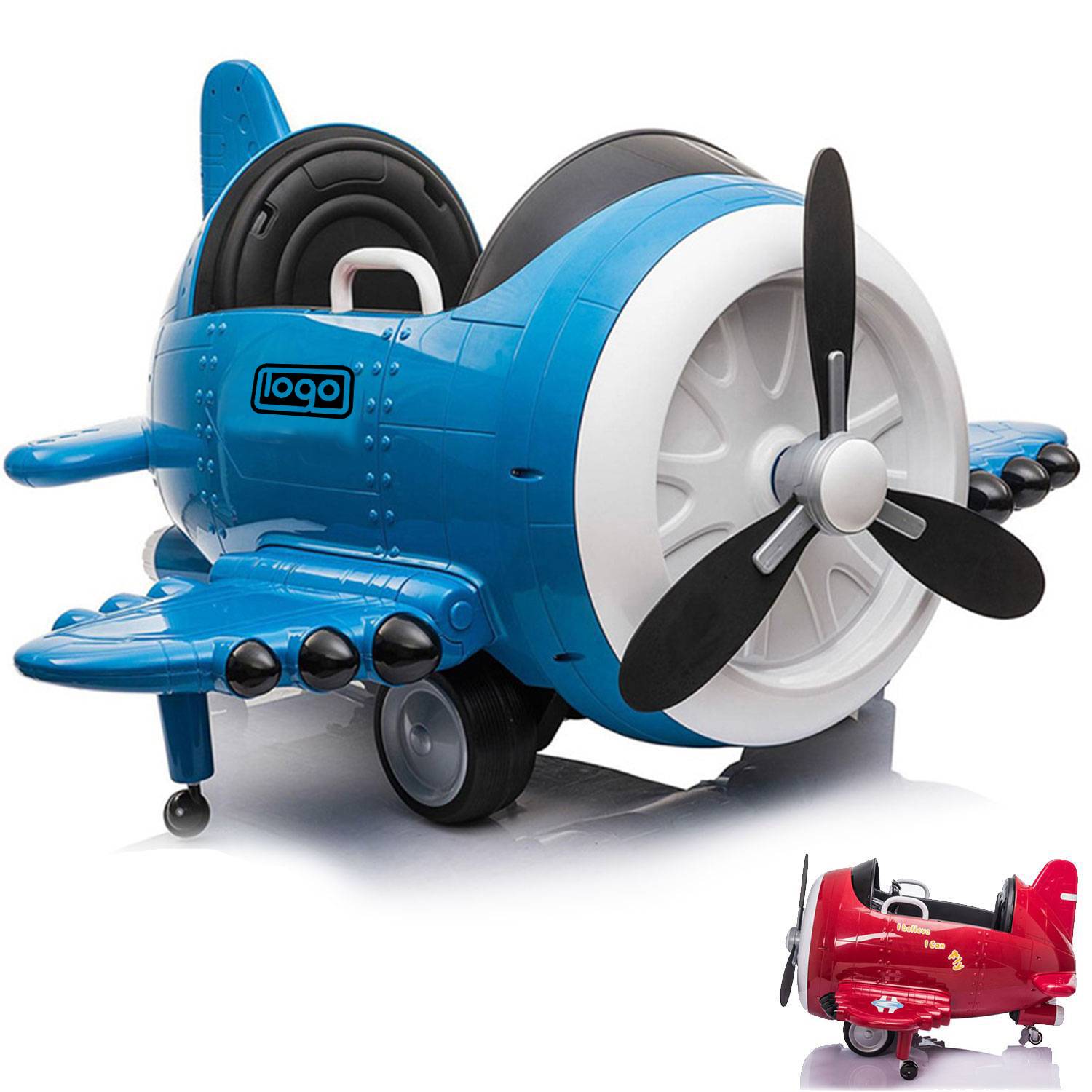 Kids Electric Ride-On Airplane Car Remote Control Toy 12
