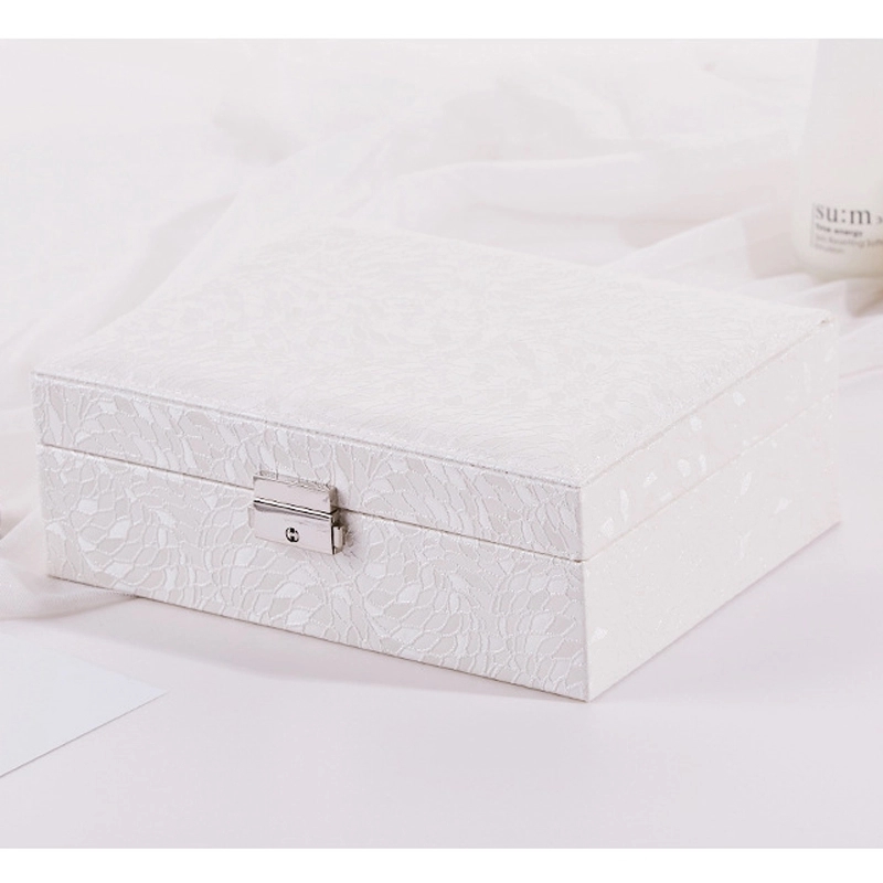 Custom Multi-Layer Jewelry Organizer Box with Mirror & Lock 3