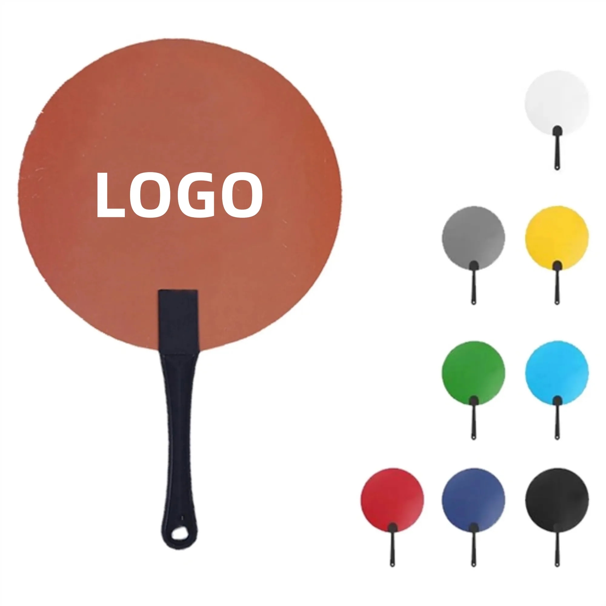 Custom Round/Ball Plastic Hand Fan 2