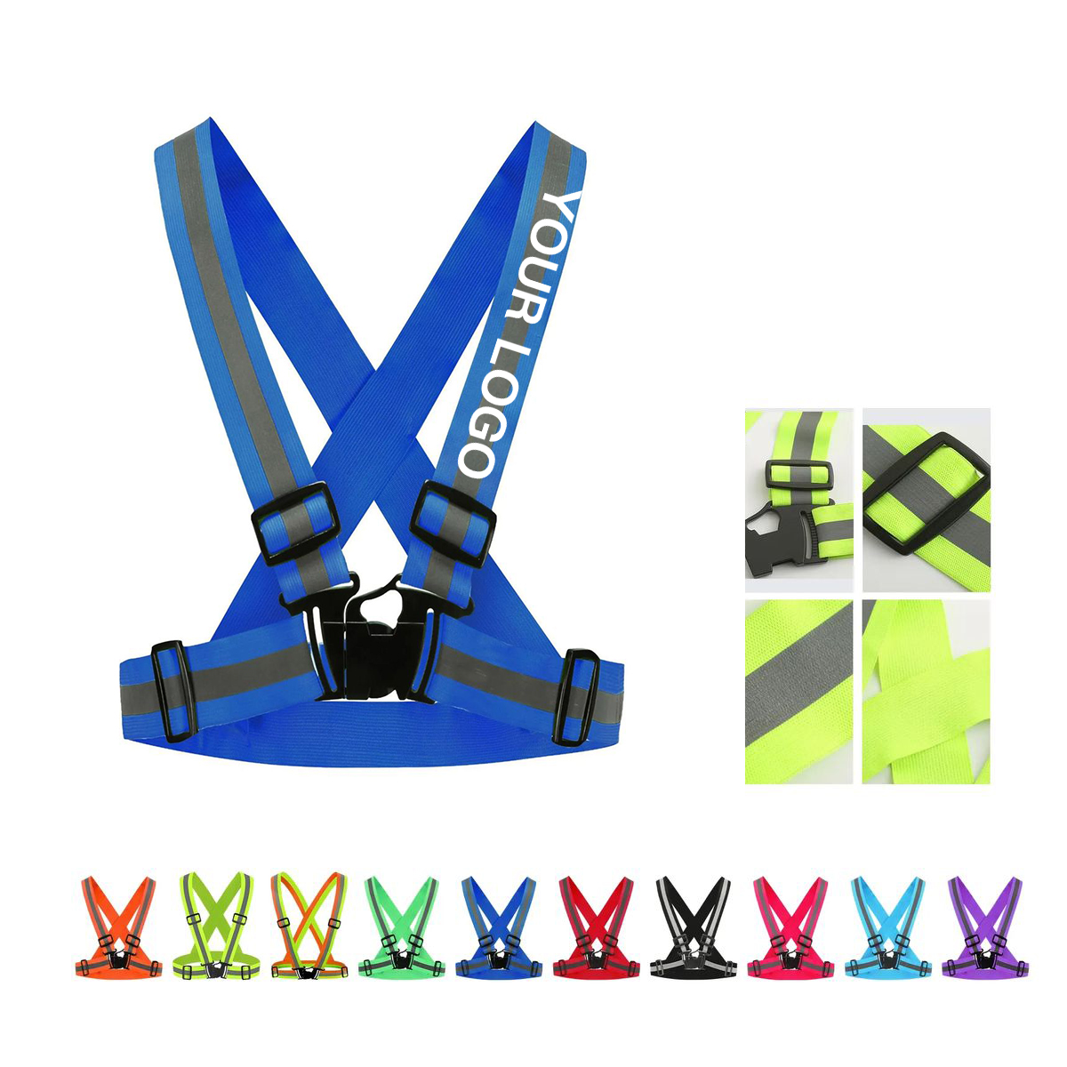 Breathable Adjustable Reflective Vest for Athletes 10