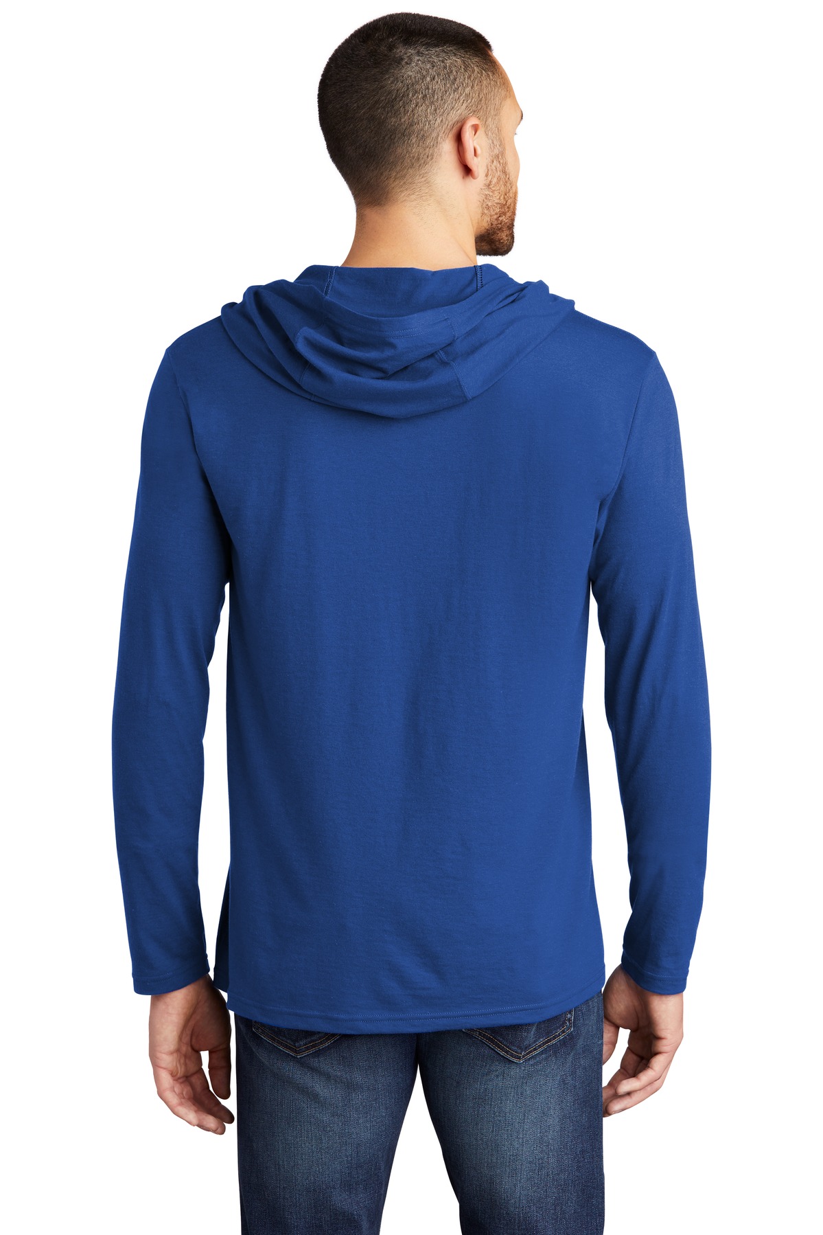 District Perfect Tri Long Sleeve Hoodie. DM139, custom hoodie or sweatshirt with logo imprint 27