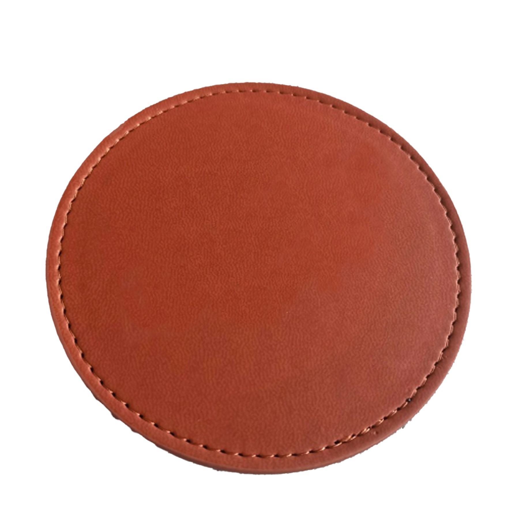 Classic Circular Leather Coaster 4