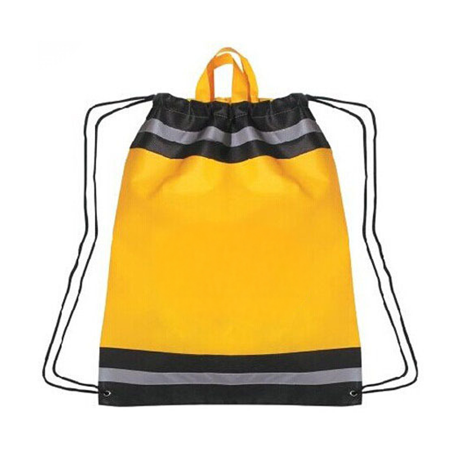 Reflective Custom polyester gym sport Drawstring Backpack 7