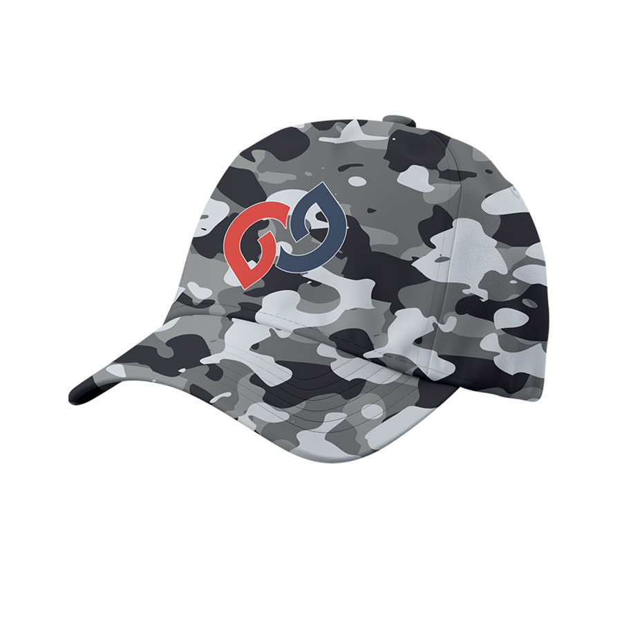 Premium Stock Cotton 6-Panel Structured Camo Cap w/ Metal