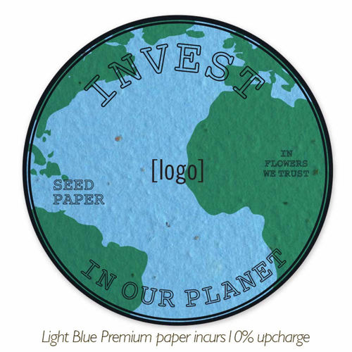 Seed Paper Coaster, 3.875 Circle 3