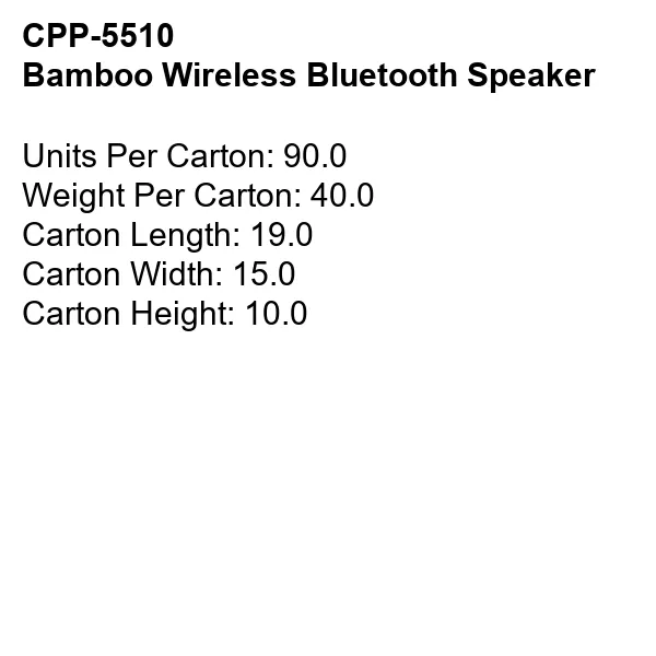 BAMBOO WIRELESS BLUETOOTH SPEAKER 1