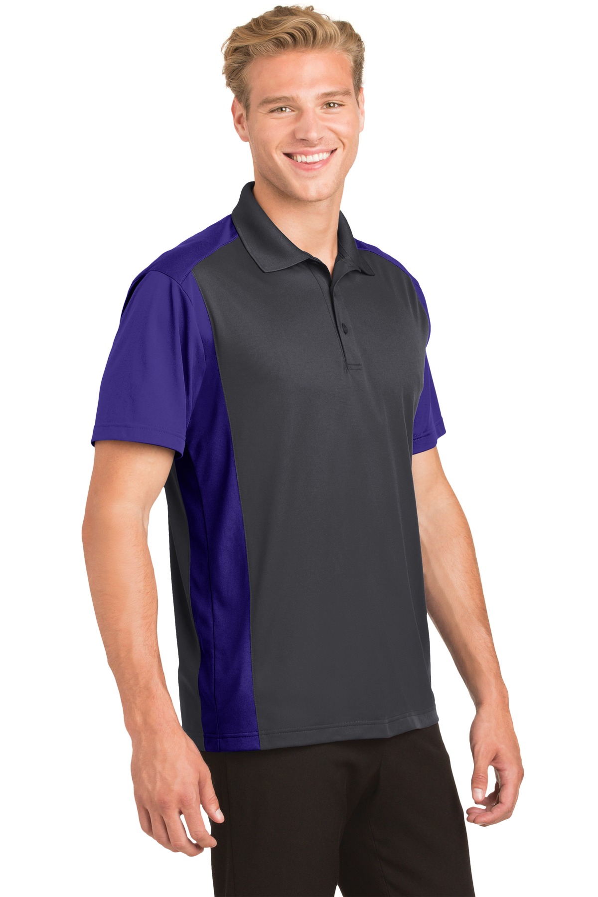 Sport-Tek Colorblock Micropique Sport-Wick Polo. ST652 14