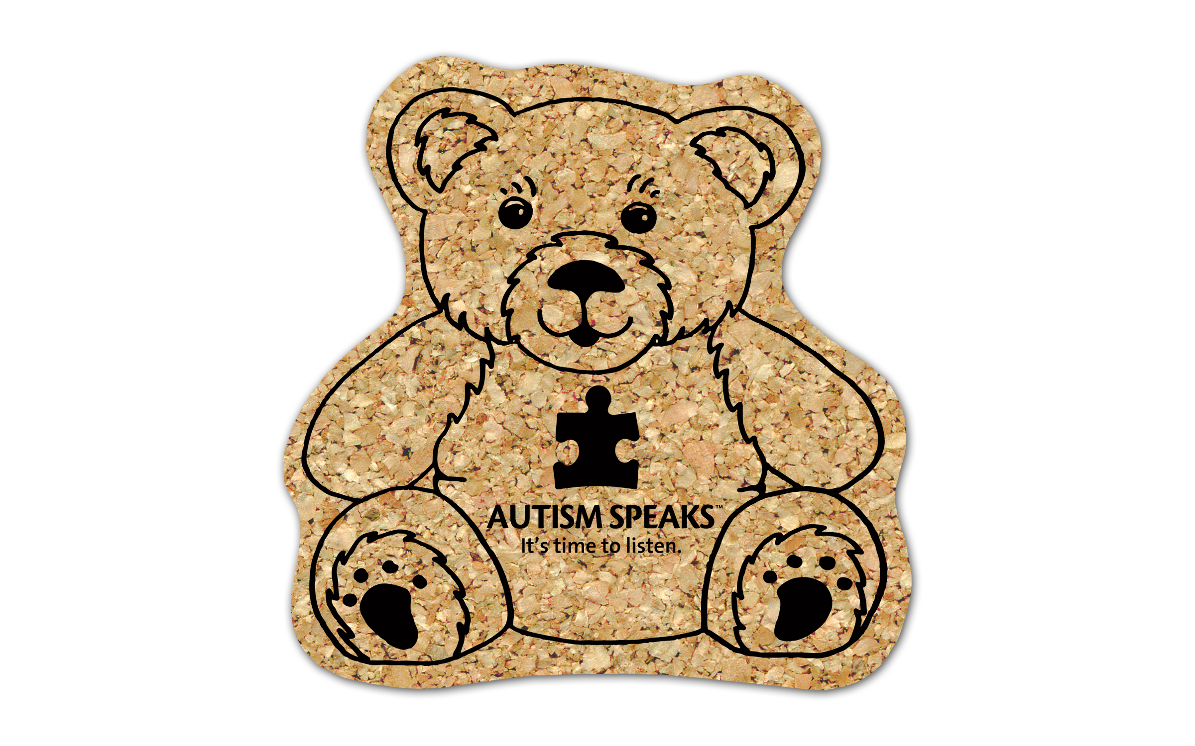Teddy Bear Cork Coaster 4