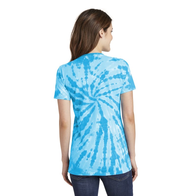 Port & Company Women's Tie-Dye V-Neck Tee. 74
