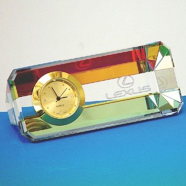 RECTANGLE  CRYSTAL  CLOCK 1