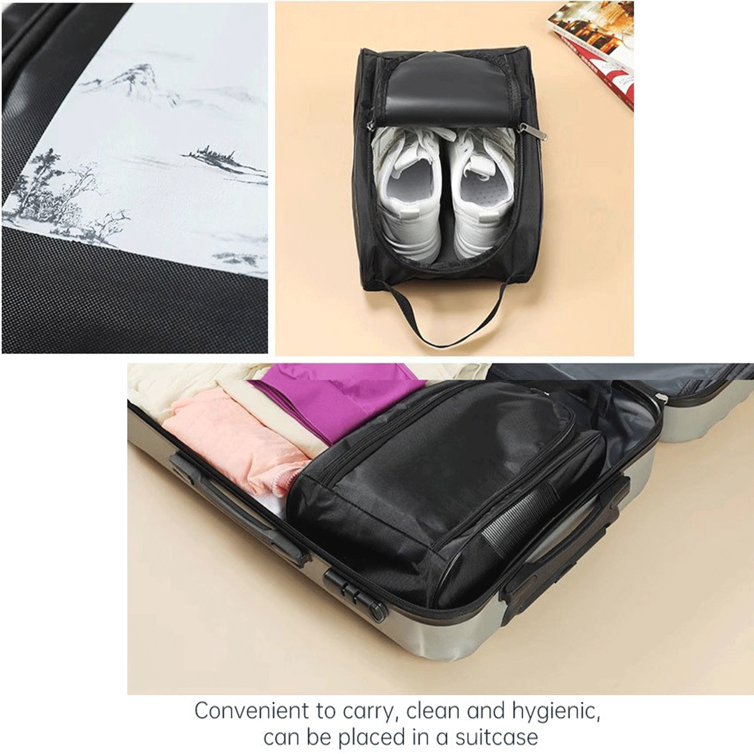 Business trip waterproof sports breathable shoe storage bag 9