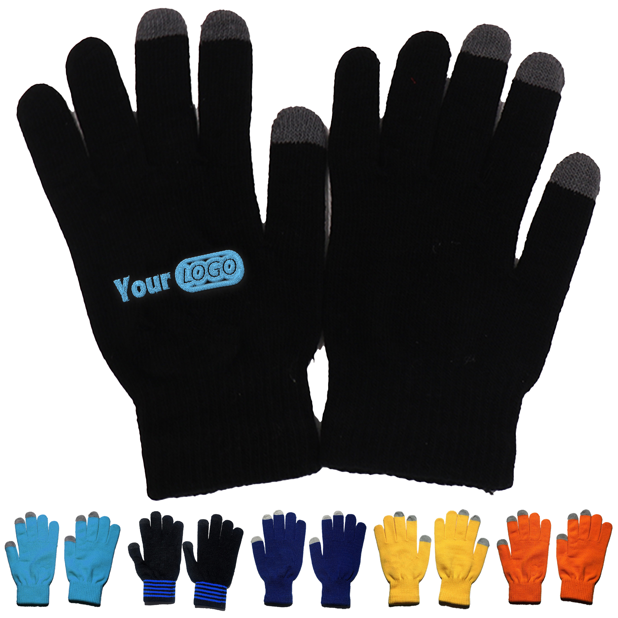 Acrylic Warm Knit Touchscreen Gloves 3