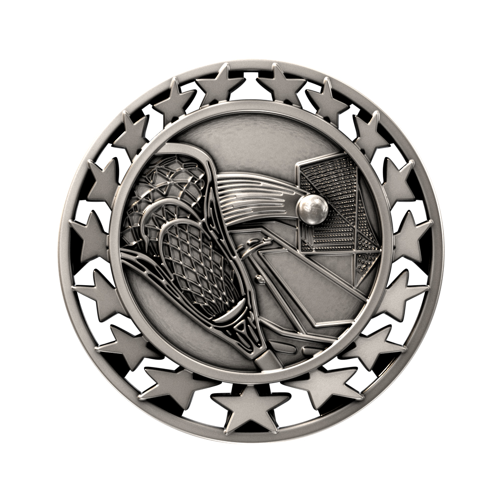 Lacrosse Star Medallion (2-1/2") 7