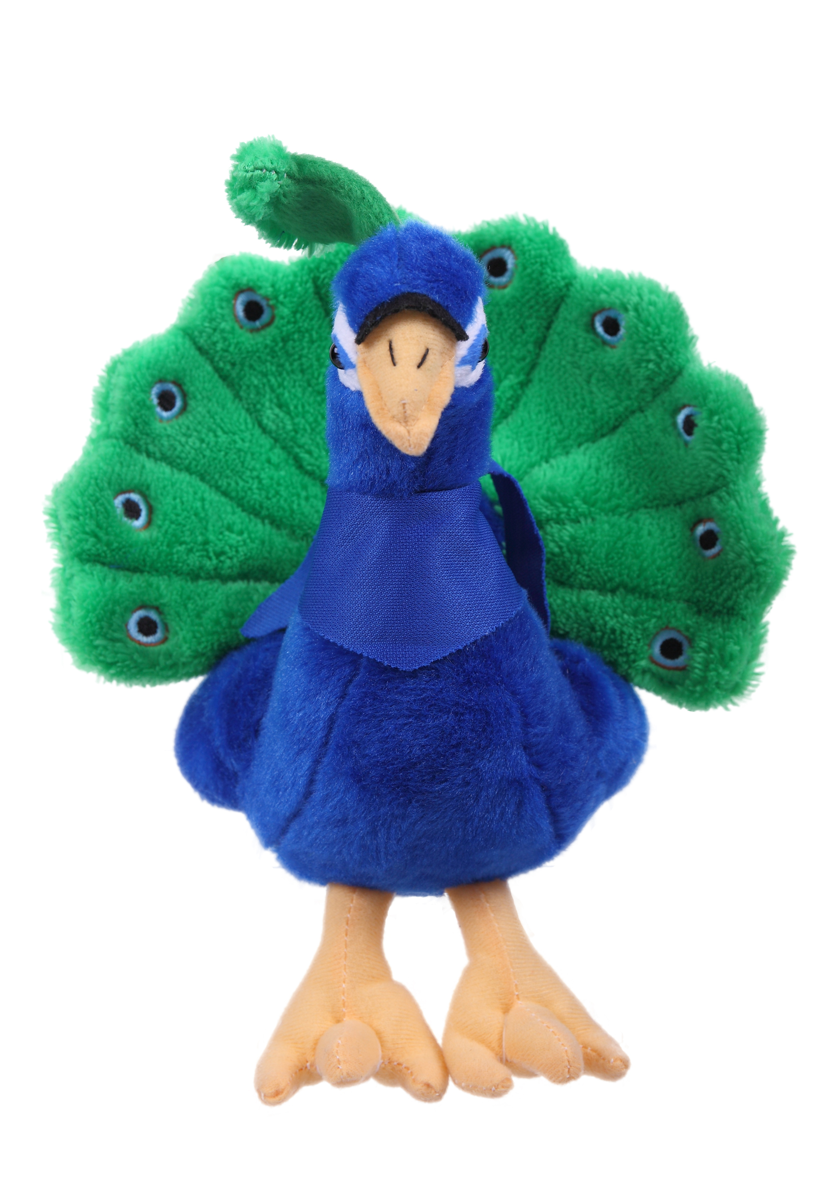Soft Plush Sitting Peacock with Bandana 3