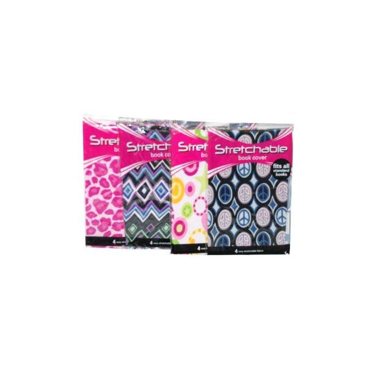 Stretchable Standard Book Covers - 4 Assorted Designs 1